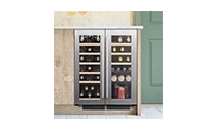 Caple WI6234 Undercounter Dual Zone Side by Side Wine Cooler Stainless Steel