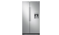 SAMSUNG RS52N3313SA Side by Side Fridge Freezer in Metal Graphite with A+ Rated Energy. Non plumbed