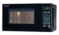 SHARP R272KM 800W Microwave Oven with Touch Controls in Black