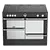 STOVES S1100Ei 110cm Electric Induction Range Cooker With A 5 Zone Induction Hob- Black