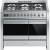Smeg A281 100cm Dual Fuel Range Cooker Stainless Steel