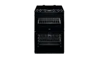 AEG CCX6540ACB Freestanding Ceramic Electric Cooker with Double Oven, Black