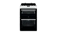 AEG CCX6540ACW Freestanding Ceramic Electric Cooker with Double Oven, White