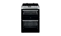 AEG CCX6740ACM Freestanding Ceramic Electric Cooker with Double Oven, Stainless Steel