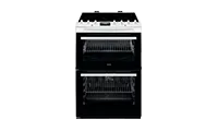 AEG CCX6740ACW Freestanding Ceramic Electric Cooker with Double Oven, White