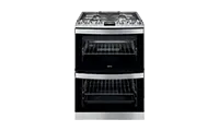 AEG CGB6131ACM Freestanding Gas Cooker with Double Oven, Stainless Steel