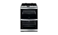 AEG CIB6734ACM Freestanding Induction Electric Cooker with Double Oven, Stainless Steel