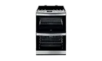 AEG CIB6743ACM Freestanding Induction Electric Cooker with Double Oven, Stainless Steel