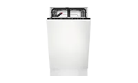 AEG FSB73427Z 45cm Fully Built in Slimline Dishwasher, Black