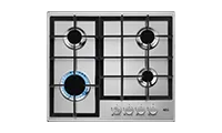 AEG HGE64200SM 3000 Slimline 60cm Gas Hob - Stainless Steel