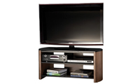 Alphason FW1100WB 3 Shelf Support with Real Wood Veneer for LCD/Plasma Screens upto 50" with AV Equipment