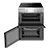 Amica AFC602SS 60cm Electric Ceramic Cooker - Black/Stainless Steel