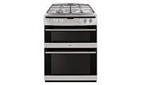 Amica AFG6450SS 60cm Gas Cooker Freestanding with Double Oven and Gas Hob