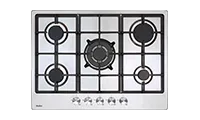 Amica AGH7100SS 70cm 5 Burner Gas Hob - Stainless Stee
