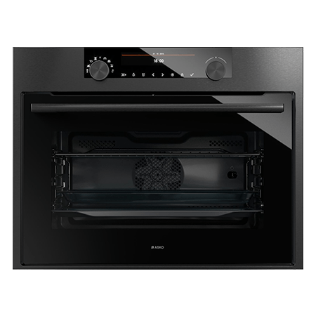 Asko OCM8487B Built In Combination Microwave Oven - Black