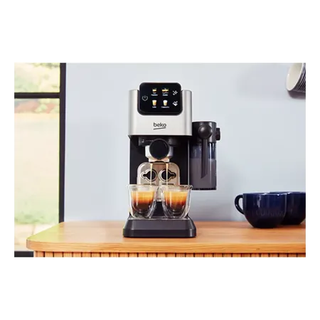 BEKO CEP5304X CaffeExperto Semi Automatic Espresso Coffee Machine with Integrated Milk Jug