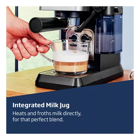 BEKO CEP5304X CaffeExperto Semi Automatic Espresso Coffee Machine with Integrated Milk Jug