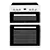 BEKO EDC633W 60cm Electric Cooker White with Double Oven 4 Zone Ceramic Hob