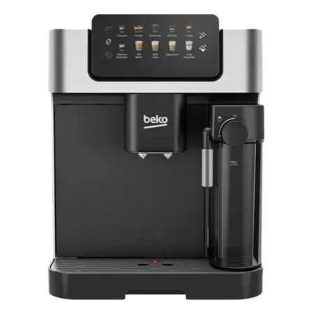 BEKO CEG7304X Bean to Cup Fully Automatic Espresso Machine with Integrated Milk Jug - Silver