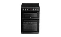 BEKO EDC634K Double Oven Electric Cooker with Ceramic Hob