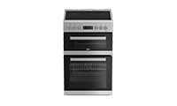 BEKO EDC634S Double Oven Electric Cooker with Ceramic Hob