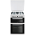 BEKO EDG6L33W 60cm Gas with LPG Option Cooker White with Double Oven 4 Burner Hob