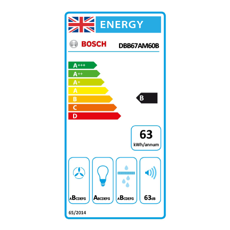 BOSCH DBB67AM60B Bosch DBB67AM60B Serie 6, Integrated Design Hood