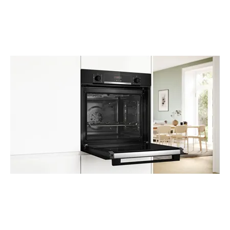 BOSCH HQA574BB3B 59.4cm Built In Electric Single Oven - Black