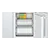 BOSCH KIN86NFE0G Built in 60/40 NoFrost Fixed Hinge Fridge Freezer