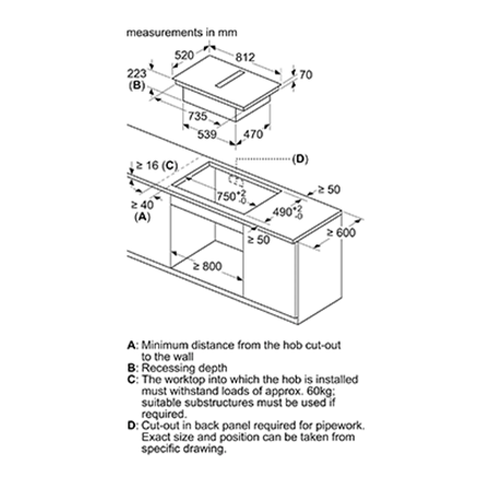 BOSCH PXX875D57E Induction hob