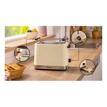 BOSCH TAT4M227GB 2 Slice Toaster