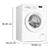BOSCH WGE03408GB 8kg 1400 Spin Washing Machine in White