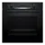 BOSCH HQA534BB3B Built-in oven with added steam function in Black