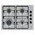 BOSCH PBP6B5K60 Series 2 60cm Gas hob Stainless steel Colour