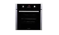 Baumatic B600MC 60 cm Fan Assisted Multifunction Electric Oven Black Glass with Programmer