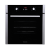 Baumatic B600MC 60 cm Fan Assisted Multifunction Electric Oven Black Glass with Programmer