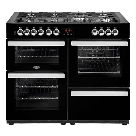 Belling 110DFTBlk Dual Fuel Range Cooker