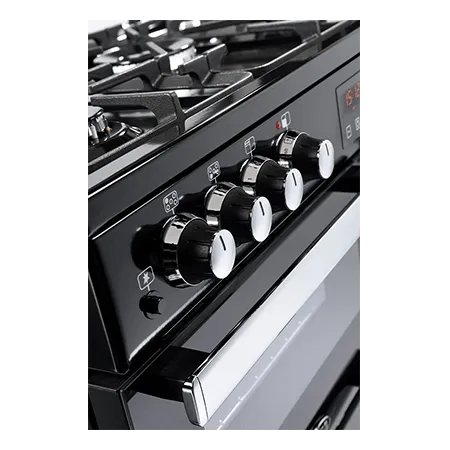 Belling 90DFTBlk Dual Fuel Range Cooker