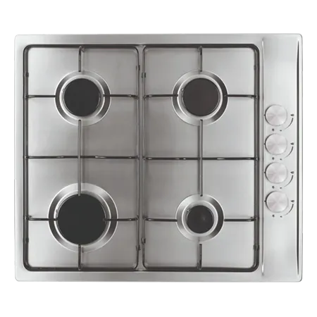 CATA UBGHFFJ60.1 60cm 4 Burner Gas Hob with LPG convertible in  Stainless Steel