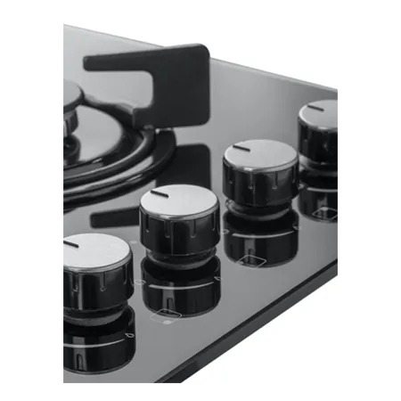 CATA UBGHJ607 60cm Gas On Glass Hob 4 Burner Inc Wok Burner with LPG convertible