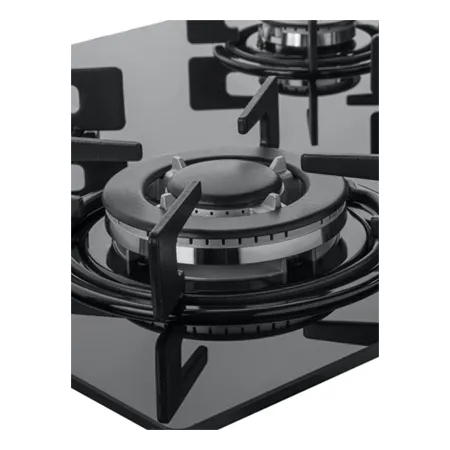 CATA UBGHJ607 60cm Gas On Glass Hob 4 Burner Inc Wok Burner with LPG convertible