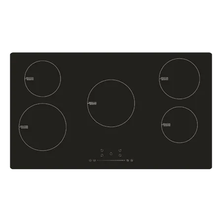 CATA UBIND90F 90cm 5 Zones Induction Hob with Touch Control in Matt Black Glass Colour