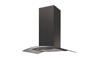 CATA ISLA90BK 90cm Black Curved Glass Island Hood