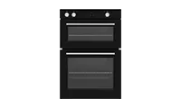 CATA UBDO901BK 90cm Black 77L/37L Double Oven with Touch Programmer