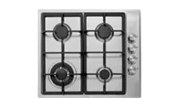 CATA UBGHDFFJ60.1 60cm 4 Burner Inc Wok Gas Hob with LPG convertible in  Stainless Steel