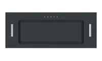 CATA UBICON75BK 75cm Black Glass Canopy Hood