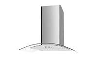 CATA UBSCG70SS 70cm Stainless Curved Glass Hood