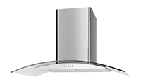 CATA UBSCG90SS 90cm Stainless Curved Glass Hood