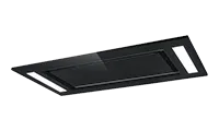 CATA UBSDCH902BK 90cm Black Glass Ceiling Hood