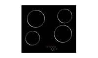 CATA UBTCC60F 60cm 4 Zones Black Glass electric hob with Touch Front Control